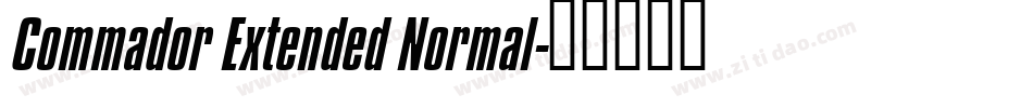 Commador Extended Normal字体转换